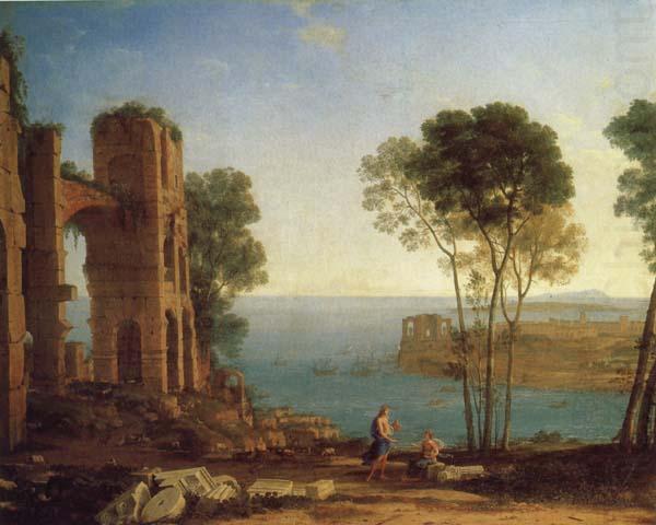 Claude Lorrain The Harbor of Baiae with Apollo and the Cumaean Sibyl china oil painting image